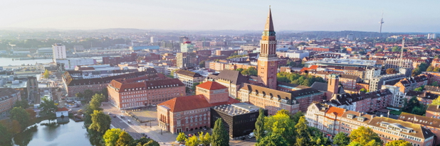 Panoramabild von Kiel.