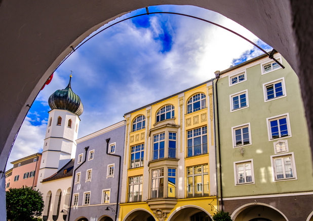 Historische Altstadt von Rosenheim.